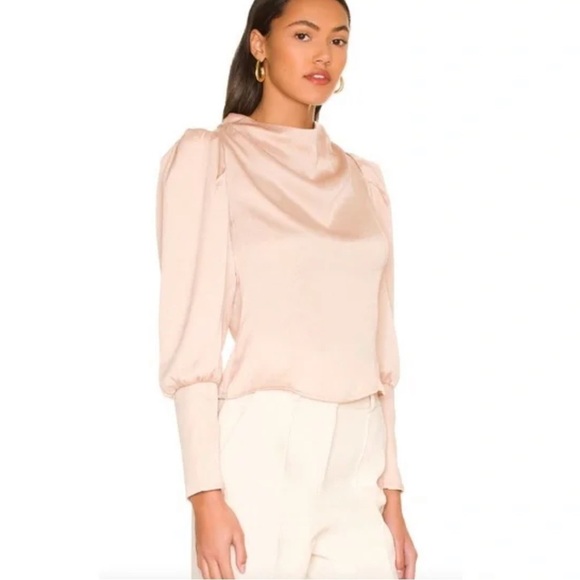 NWT ASTR the label Valencia top in blush size XS formal office elegant - Picture 3 of 11
